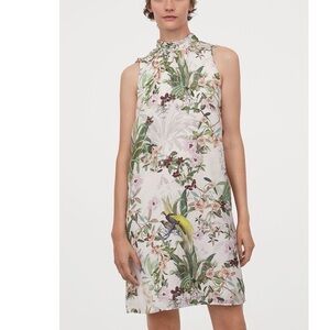 [H&M] Classic Silk Satin Floral Dress